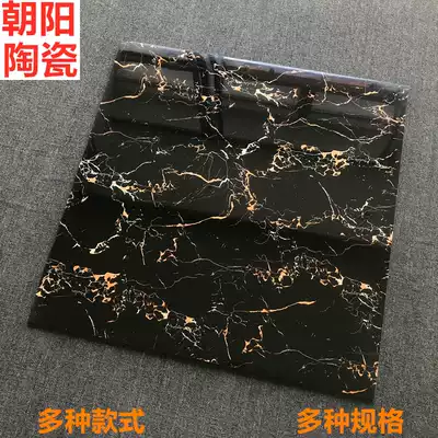 Living room aisle threshold stone body marble gold black flower Violet guo men shi tile wainscot full cast floor tiles