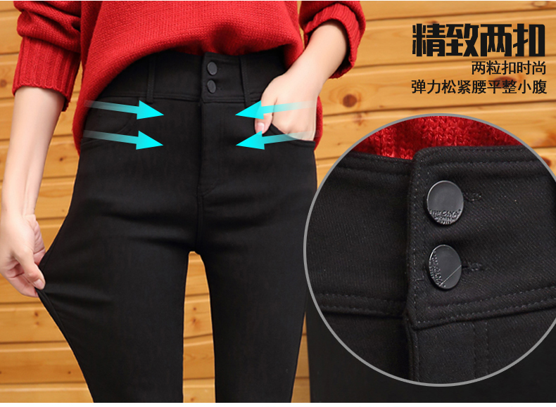 Quần legging xuân hè nữ có phần mỏng là quần lửng cạp cao hoang dã chân đen 2019 hè mới. - Khởi động cắt quần áo