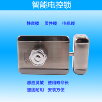 Smart electric lock silent lock Smart Access control motor lock building anti-theft door lock silent electromechanical lock