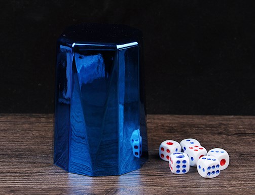 Cute big talk dice cup 10 flush dice flush with ancient props double money ktv color flushed dice flung color flush