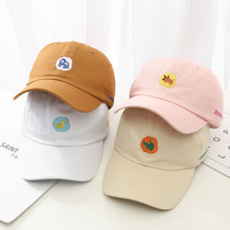 Hat female summer cute cartoon student baseball cap Korean version of the letter embroidery cap male outdoor leisure visor