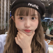 Korean version of Harajuku embroidery letter beret children autumn and winter Joker British Suede star octagonal pumpkin painter hat tide