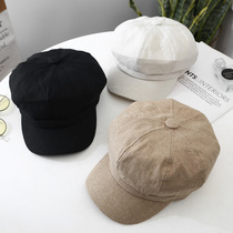 Octagonal hat female spring summer Korean New painter hat Net red beret Japanese retro casual Joker hat man