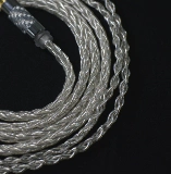 Подходит для кабеля для обновления наушников Shure MMCX SE215 se535, прозрачный 8-жильный сбалансированный кабель 3N, серебристый