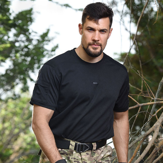 执政官冰丝coolmax速干t恤硬汉战术短袖衫男运动透气体能训练服夏