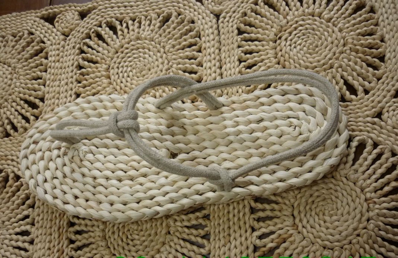 Purely Handmade Straw Sandals, Trendy Men's Sandals, Woven Shoes, Summer Lazy Slip-On Flat-Heeled Linen Straw Sandals