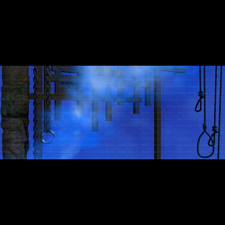 Prison Cell Fence Stone Pillar Rope Iron Chain High-Definition 5K Widescreen Led Large Screen Stage Background Static Image