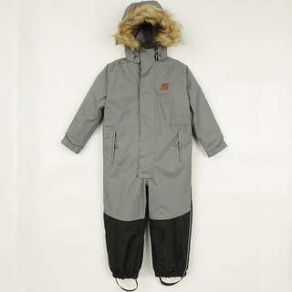 瑞典KULING 儿童滑雪服户外夹棉厚防水外套连体衣爬爬服 外贸原单