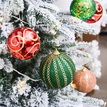7cm Christmas decoration color ball 6cm ball ball bead plating bright light ball Christmas tree hanging decoration mall ceiling hanger
