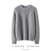 My favorite style~Thick fake two-piece pure cashmere sweater for women, round neck 100% pure cashmere sweater, loose autumn and winter