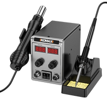 Hot air gun desoldering station two-in-one lead-free electric soldering iron mobile phone computer repair electric welding digital display adjustable temperature welding gun