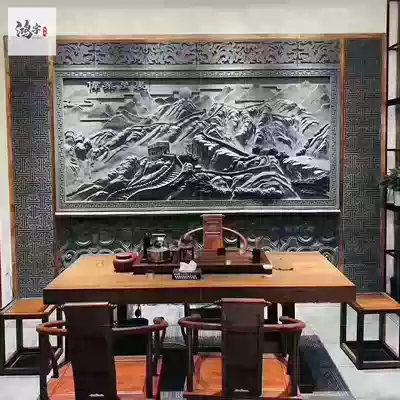 Factory direct sales of the Great Wall square brick carving wall relief antique courtyard wall Wall Wall Chinese pendant decoration