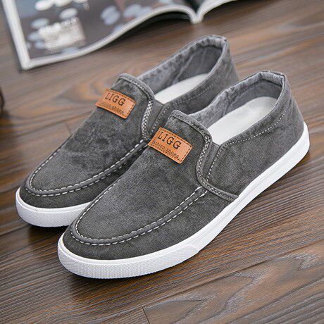 Middle-aged cattle tendon bottom canvas shoes men work to wear hotel kitchen deodorant soft bottom wear-resistant non-slip workers 