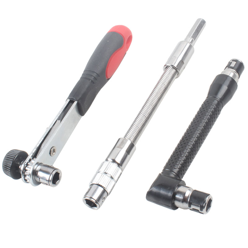 Nico mini ratchet wrench Double-headed manual socket wrench Electric torch moving head handle Pneumatic screwdriver head wrench spring tube