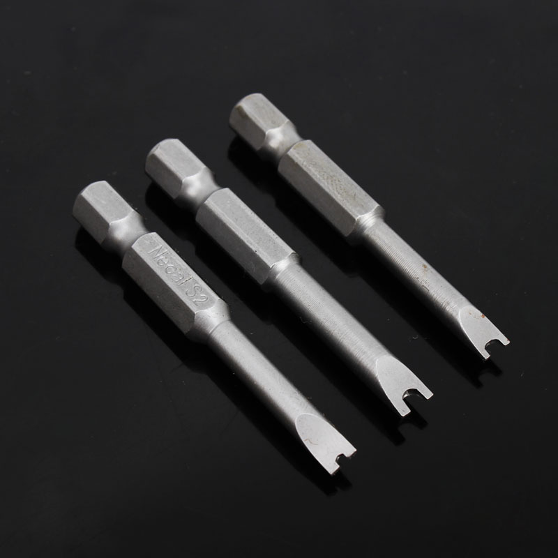 H1 4*50L alloy steel S2 magnetic U-shaped pneumatic activator nozzle U-type 4-8 screwdriver Star head pneumatic batch head