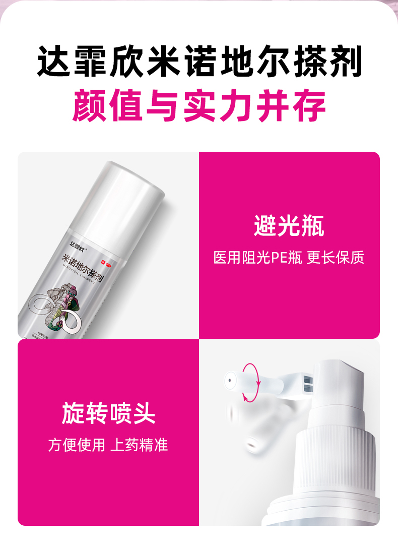 达霏欣 2%米诺地尔酊搽剂 防脱发生发增发液 30ml 图11