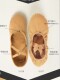 Danshige Teacher Ballet Shoes for Girls, Camel-Colored Soft-Soled Shoes for Boys, Special Practice Shoes for Boys and Girls