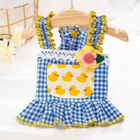 Синий, в цветочек