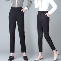 Ankle-length pants womens radish pants 2021 New Korean version of Joker pants womens large size loose suit pants casual pants Spring