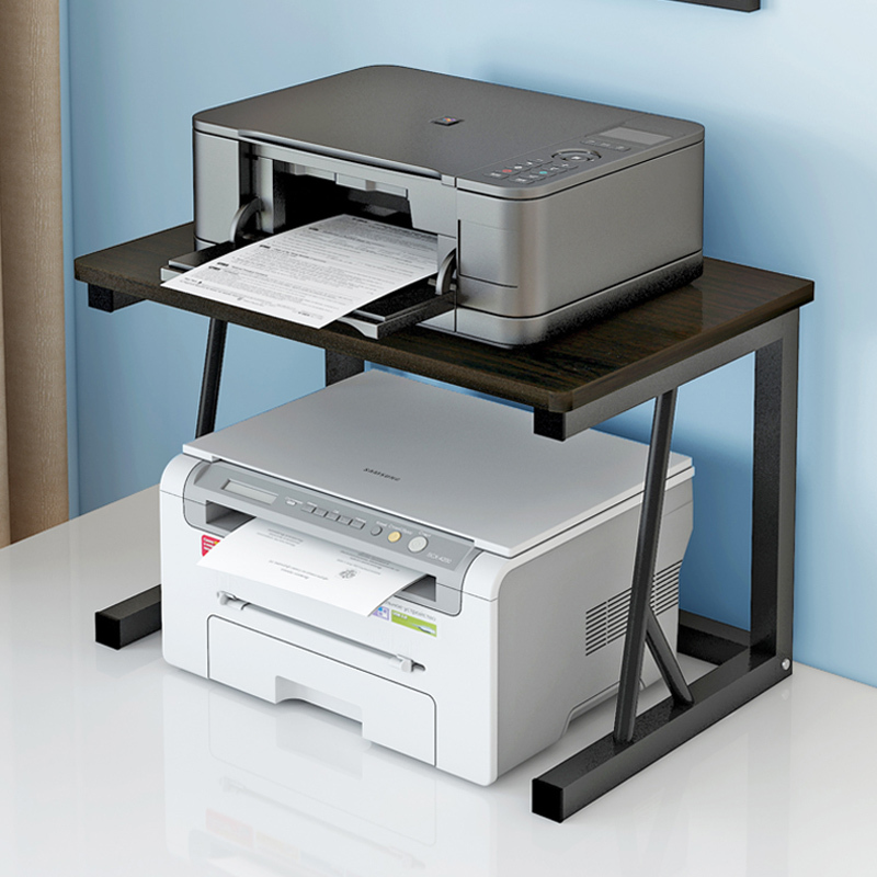 Small Printer Stand Desktop Double-Layer Copier Storage Rack Multi-Functional Office Desk Host Storage Rack