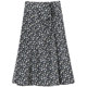 gcrues French floral skirt high waist 2024 autumn new women's chiffon a-line skirt mid-length