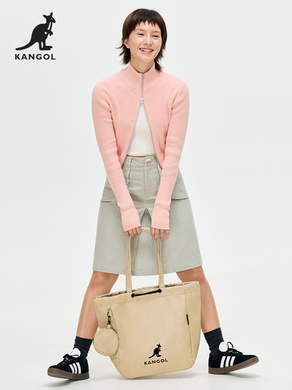 KANGOL官方正品新款潮牌抽绳大容量防水健身包单肩手提托特包男女
