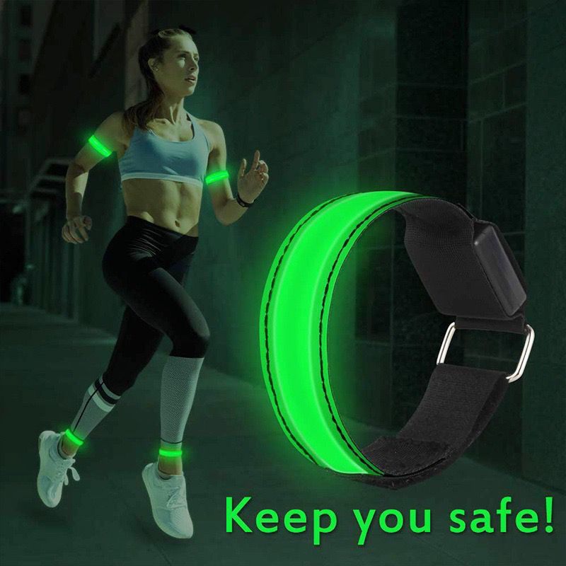 Led Sports Bracelet Night Glowing Running Lattice Arm Band Men and Women Cycling Signal Light Reflective Strip Running Light Led Sports Bracelet Night Glowing Running Lattice Arm Band Men and Women Cycling Signal Light Reflective Strip Running Light