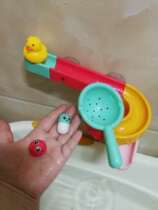 Bathroom slippery music big particle slide track ball Bath play water Children Baby assembly toys can be hung on the wall