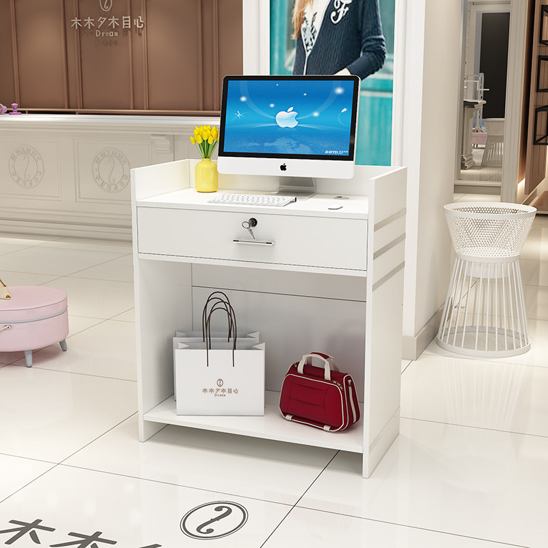Usd 72 80 Simple Modern Cash Register Front Desk Small Counter Table Check Desk Clothing Shop Beauty Restaurant Supermarket Bar Wholesale From China Online Shopping Buy Asian Products Online From The