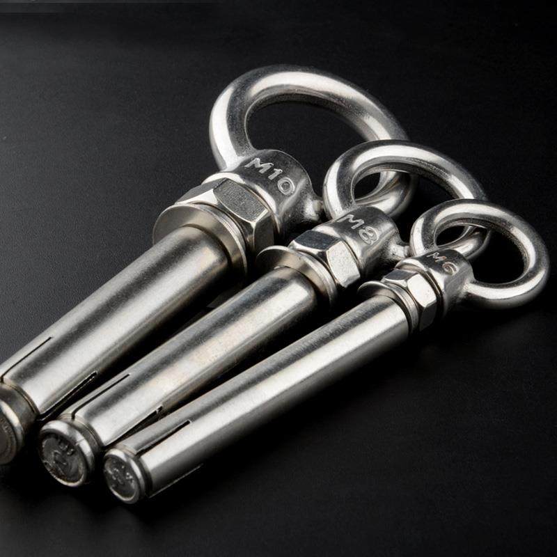 Expansion Screw Dog Wall Stainless Steel Iron Chain Fixed Shaft Dog Chain Ring Bolt Rings Cement Wall Punt Ring