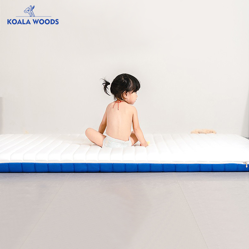 Koalason Antibacterial and Anti-Mite Natural Jute Mattress for Home Use 1.2/1.5m Tatami Kidsren's Spine-Protecting Latex Mattress