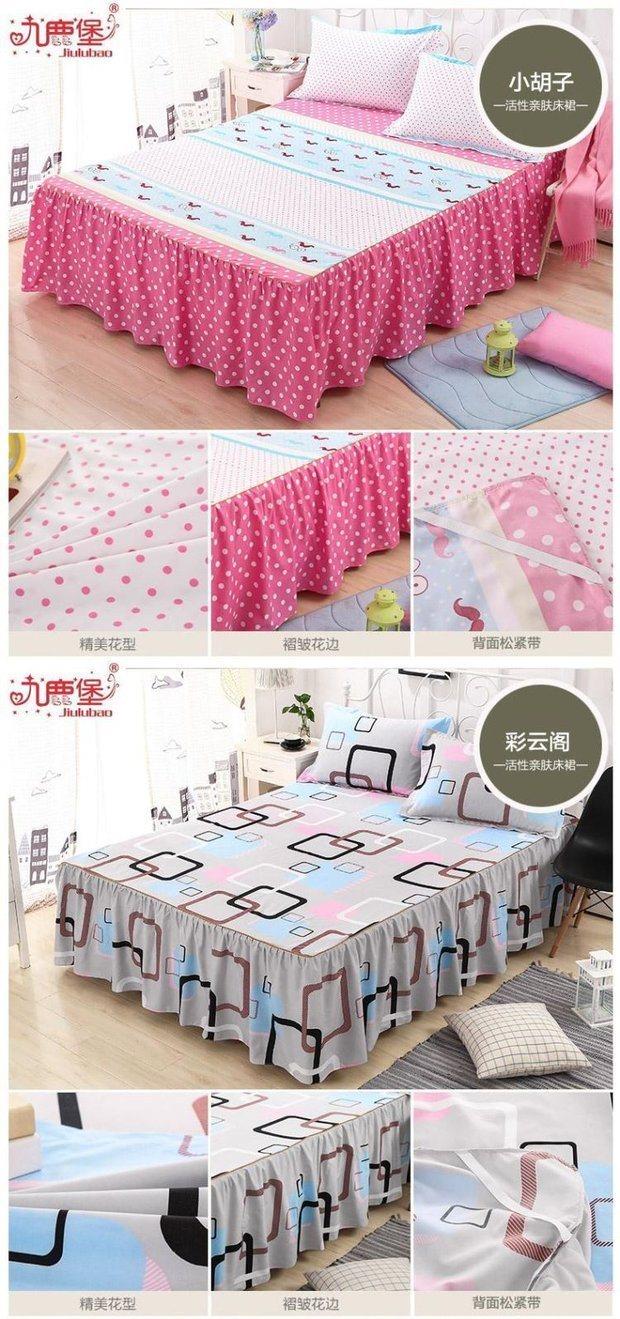 Váy ngủ Jiulubao Simmons Khăn trải giường Hàn Quốc Tấm trải giường Tấm trải giường Giường đơn 笠 1,8 / 1,5 / 1,2 mét - Váy Petti 	chân váy giường