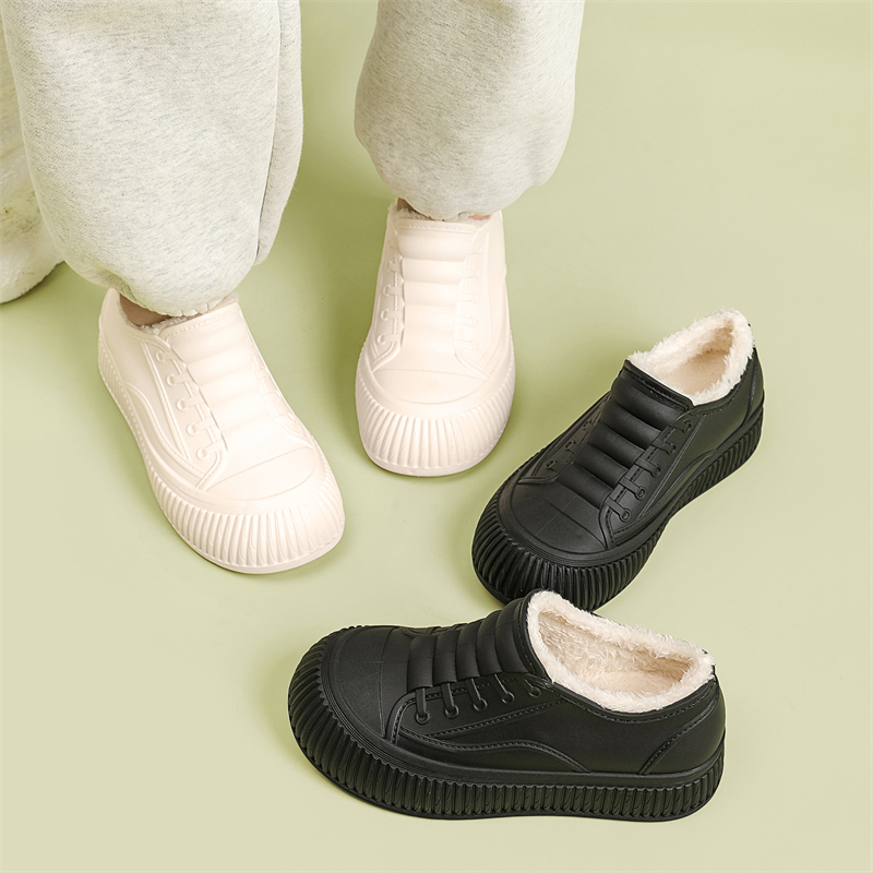 Rain Shoes Women's Winter Plus Suede Short Drum Low Helps Water Shoes Waterproof Non-slip Rubber Shoes New Kitchen Work Shoes Rain Boots Soft-Taobao