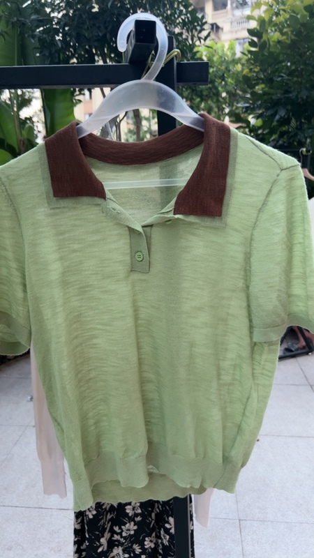 Light Green Pullover Knit Sweater Highlights Fair Skin Tone Light Green Pullover Knit Sweater Highlights Fair Skin Tone