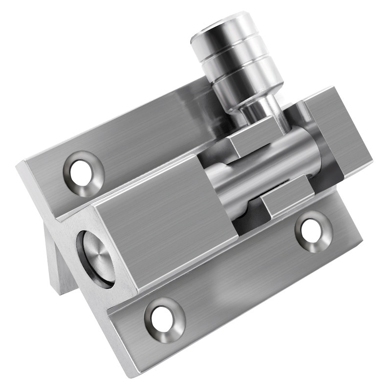 Thickening aluminum alloy stainless steel wire drawing bathroom plug-in wooden door clockpin window pin door plug-off lock