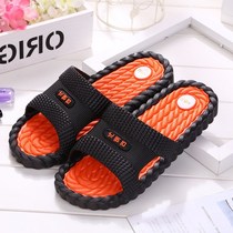 Shower non-slip bathroom slippers Mens indoor couple Korean version cool slippers Summer tide home summer home