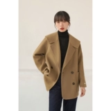 Военно-морской короткий плащ, шерстяное пальто, коллекция 2022