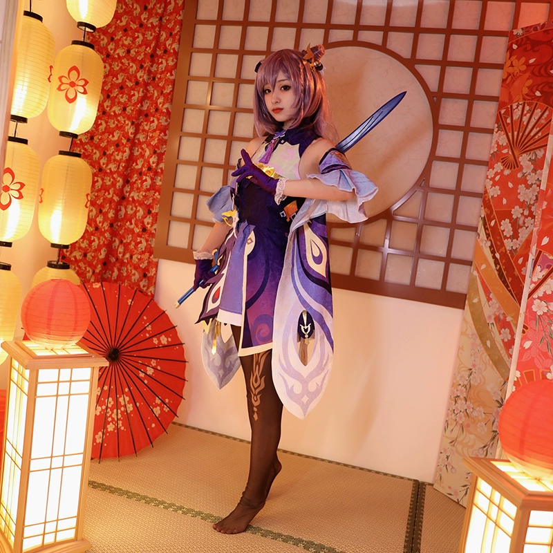 cosplay yun jin Gợi cảm Genshin Tác Động cos quần áo làm sẵn khắc Qing Yujie C quần áo full game anime cosplay phù hợp với miko yae cosplay