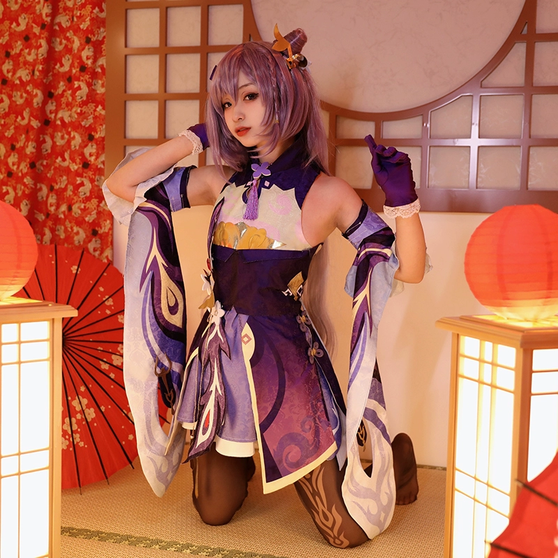 cosplay yun jin Gợi cảm Genshin Tác Động cos quần áo làm sẵn khắc Qing Yujie C quần áo full game anime cosplay phù hợp với miko yae cosplay