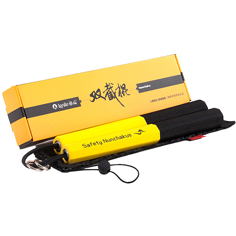 Silver flame double stick blast eight-prism sponge beginner trains double-cut stick metal sensing double ring heavier