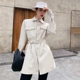 Демисезонная куртка, приталенный плащ, модный корсет, коллекция 2021