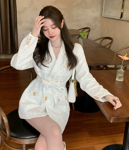 Осенняя куртка, костюм, шерстяное пальто, коллекция 2021, в стиле Шанель, французский стиль