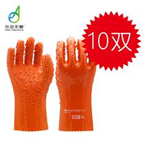 East Asia 807 anti-slip plastic acid and alkali resistant fishery construction site factory anti-corrosion and wear-resistant labor protection gloves