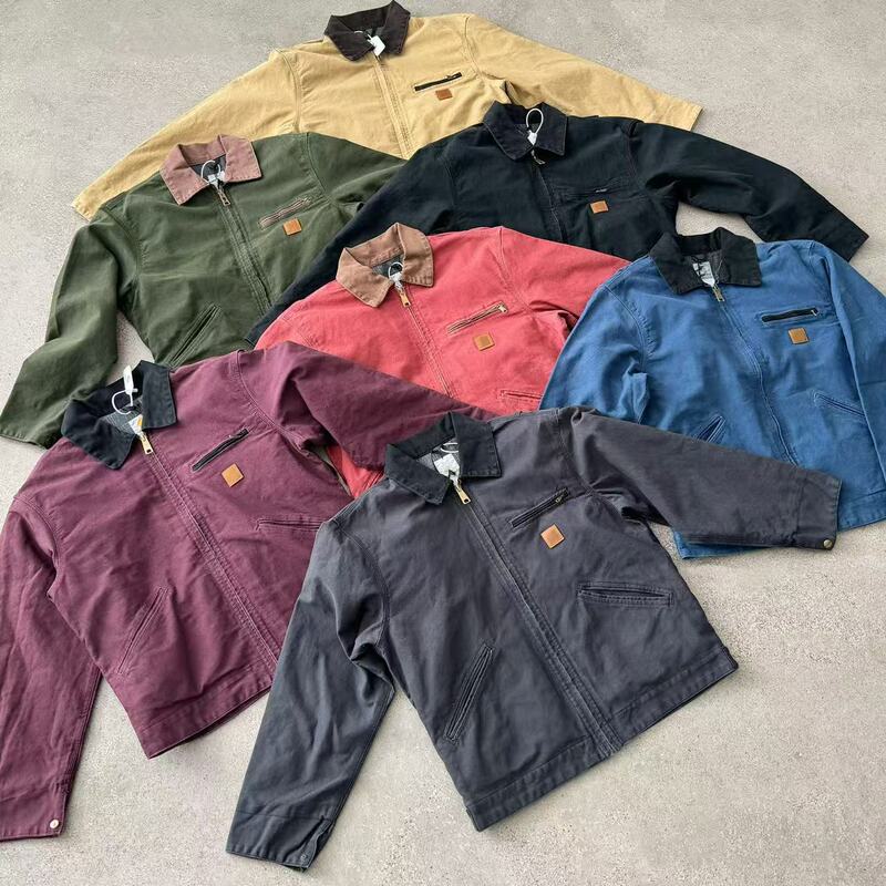 Cross-Border Major Upgrade Carkajia J97 American Retro 7-Color Washed Detroit Workwear Jacket for Men Cross-Border Major Upgrade Carkajia J97 American Retro 7-Color Washed Detroit Workwear Jacket for Men