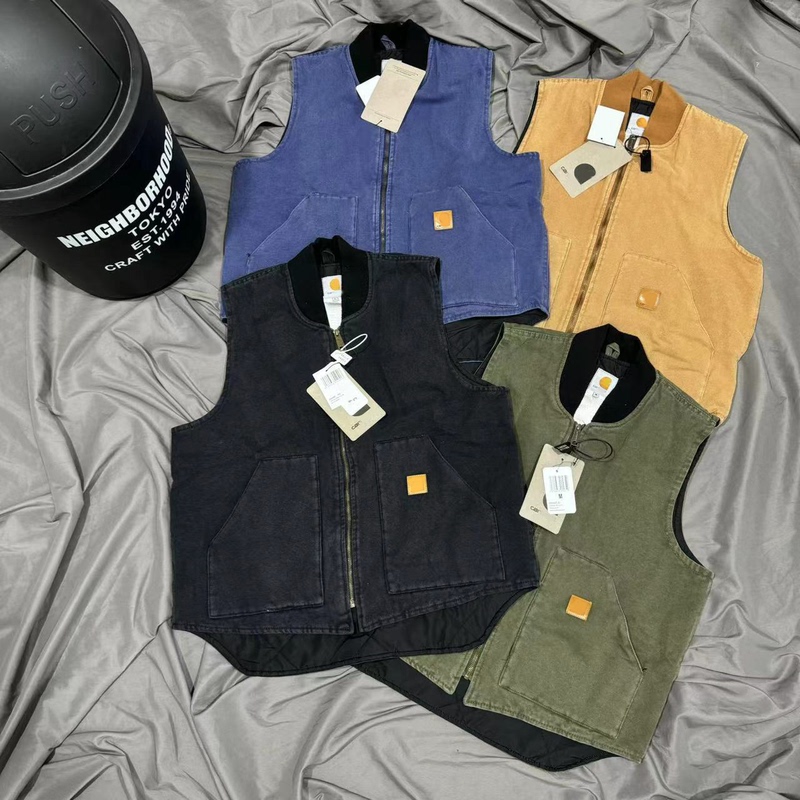 Ceiling Kajia Cr V20 Retro Washed Canvas Thick Quilted Cotton Vest for Men and Women, Couple Style, Loose and Versatile Ceiling Kajia Cr V20 Retro Washed Canvas Thick Quilted Cotton Vest for Men and Women, Couple Style, Loose and Versatile