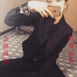 Куртка, летний черный короткий пиджак классического кроя, коллекция 2021