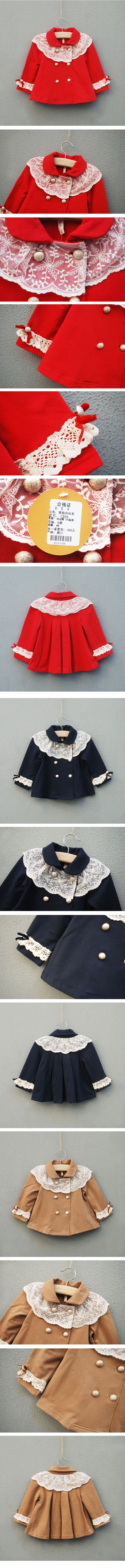 Manteau pour fille en mélange - Ref 2162394 Image 5