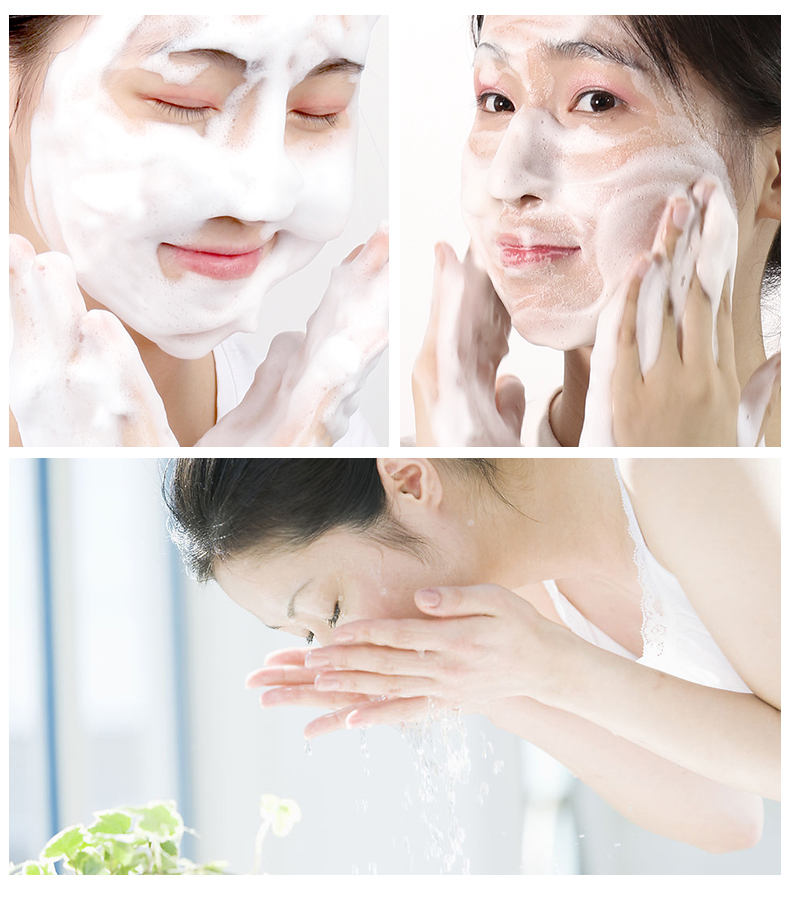 Trang điểm Remover Tạo Bọt Sữa Rửa Mặt Nữ Axit Amino Nhẹ Nhàng Làm Sạch Kiểm Soát Dầu Mụn Sữa Rửa Mặt Giữ Ẩm Không Kích Thích Nữ sữa rửa mặt green tea