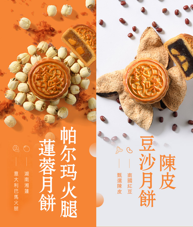 谢霆锋亲创 锋味 意大利帕尔马火腿蛋黄 广式月饼礼盒 图3