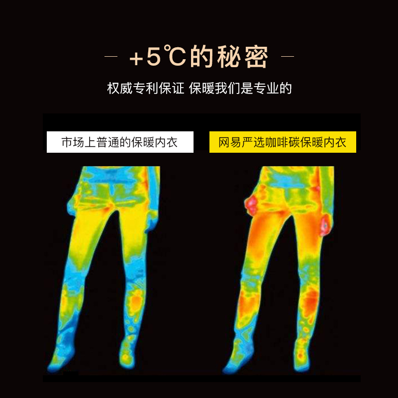 NetEase phụ nữ đồ lót đúng selectwarm cộng nhung cà phê carbon mùa đông 5 độ C womens mùa thu quần quần áo mùa thu bộ đồ lót ấm.